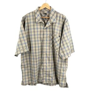 Blackhawk Warrior Wear Shirt Mens XL Plaid Button Up Short Sleeve Tactical